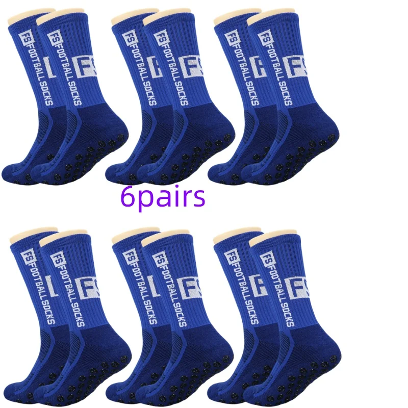 6 أزواج من جوارب كرة القدم الرجالية المضادة للانزلاق والرائحة المقاومة للعرق، جوارب رياضية، جوارب كرة السلة #2