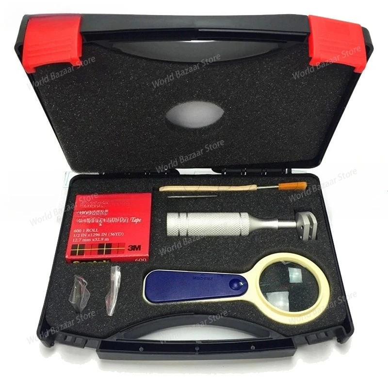 

QFH-ручной тестер крестообразной адгезии, 1 мм/2 мм/3 мм, лезвия со увеличительным стеклом