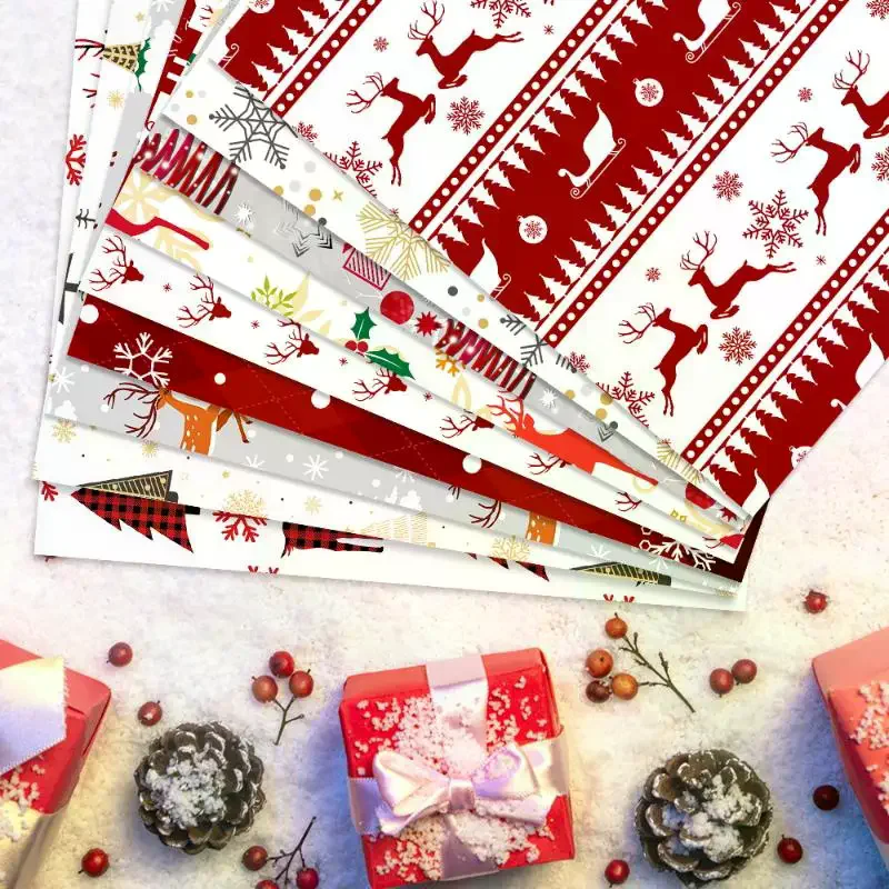 1 Sheet Of 19.68x27.56 Inches Christmas Gift Wrapping Paper Can Be DIY Wrapping Paper Suitable For Holiday Christmas