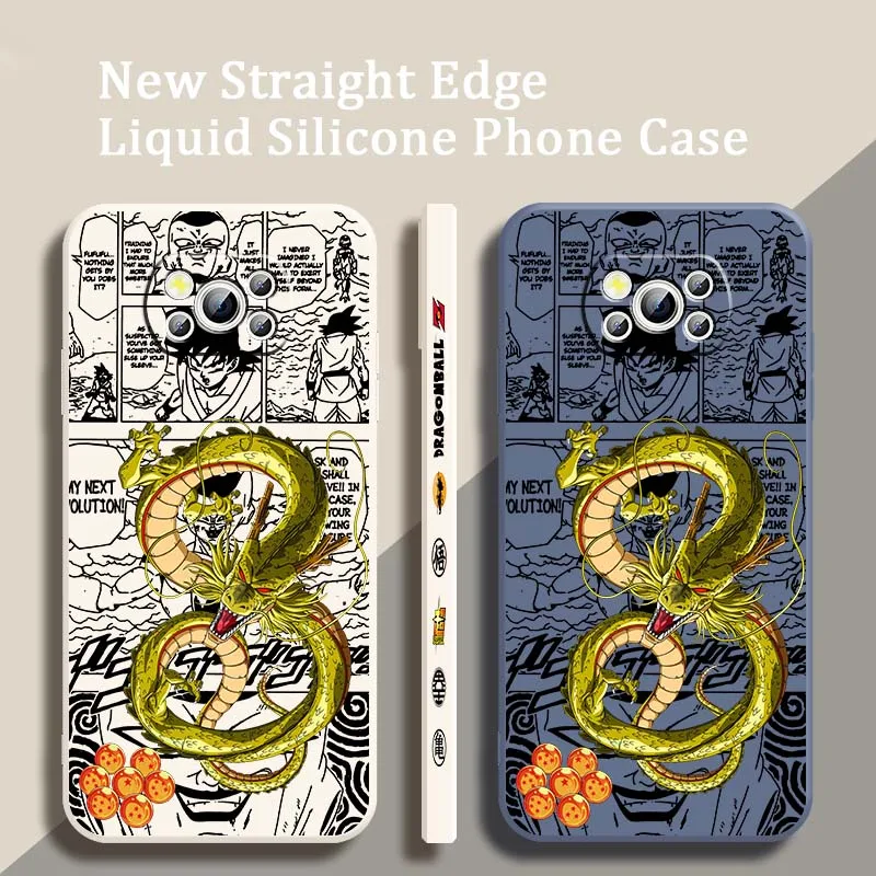 

Cartoon Dragon Character Illustration For Xiaomi Mi Poco X7 X6 X5 X4 X3 M7 M6 M5s M5 M4 M3 F7 F5 F4 Pro 5G Liquid Left Rope Case