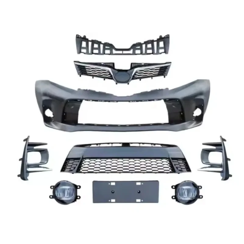 

2018 for for Sienna Premium Car Spare Parts Kit Front Bumper Grill Sport Accessories