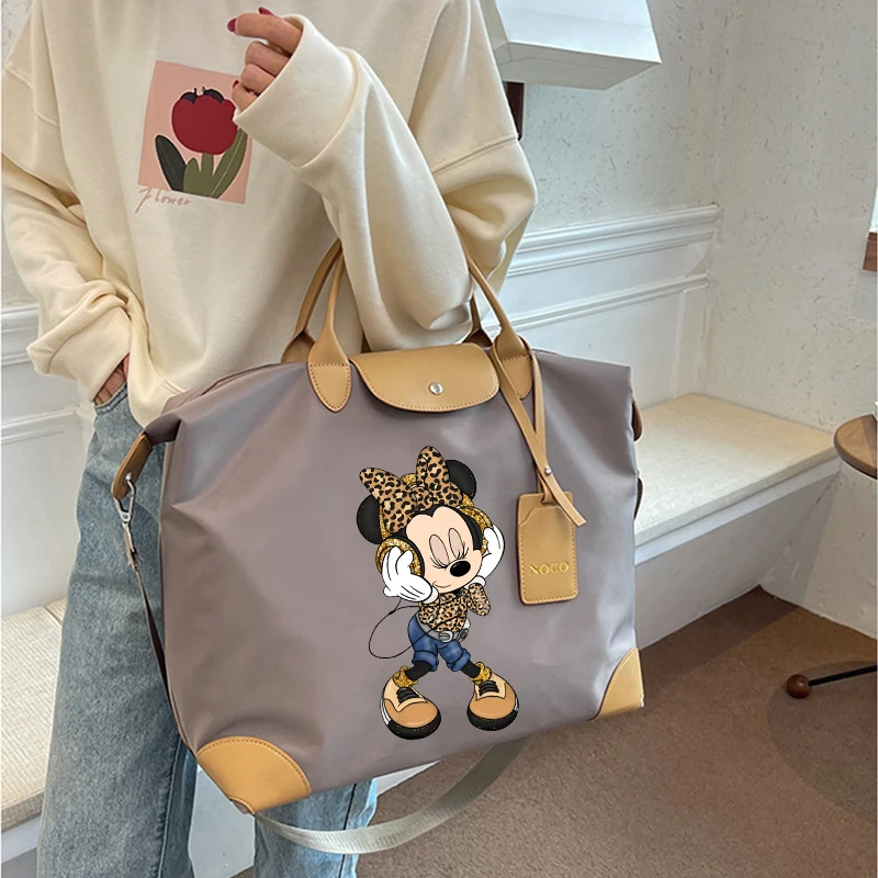 Disney Mickey Mouse Ladies Travel Bag Large Capacity Women\'s Handbag Waterproof Fashion Gym Bag Luggage Bag Shoulderbag gift