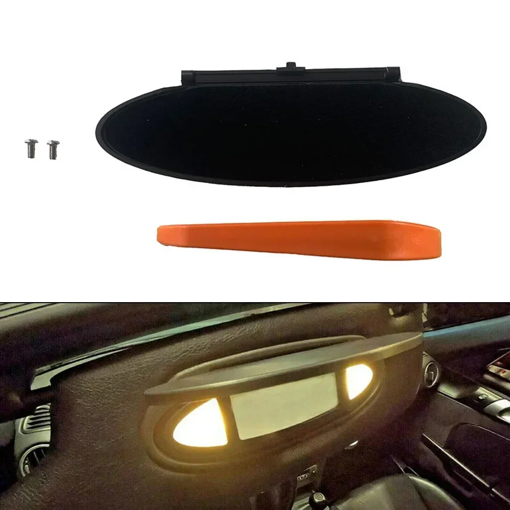 

Car Sunvisor Vanity Mirror Replacement Cover – 1PC Black Automotive Accessory For Cayman 987 For Porsche 911 996 / 997
