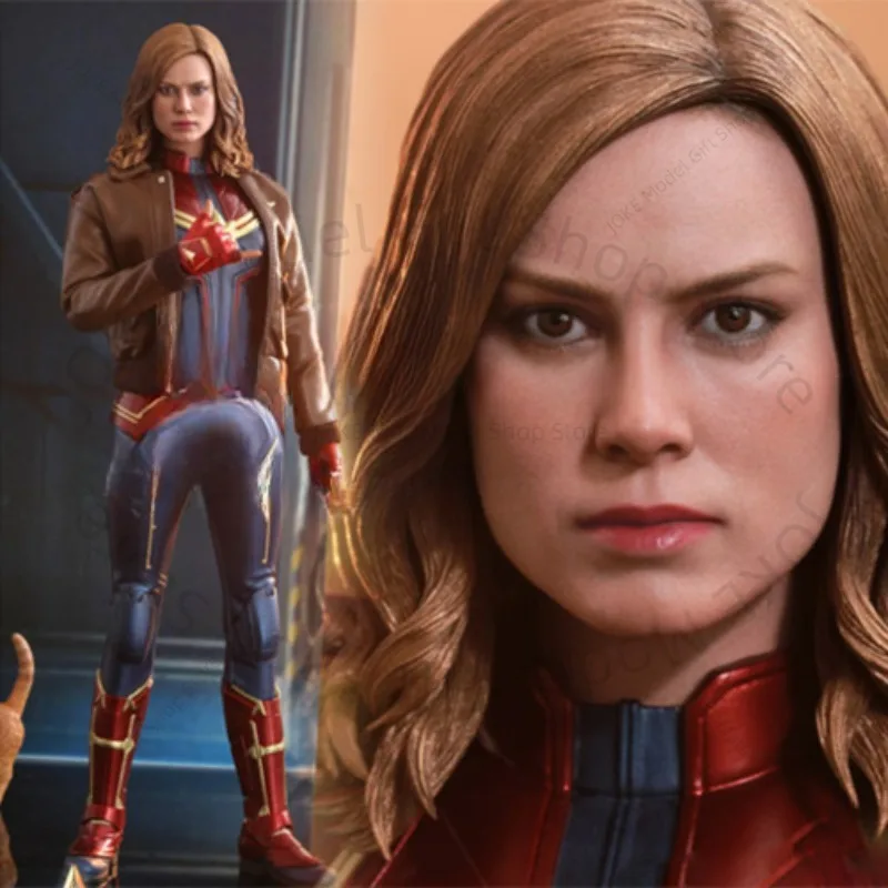 

In Stock HOT TOYS MMS521/522 Captain Marvel 1/6 Avengers:Endgame Movability Model Toys Long Hair Version HT Carol Danvers