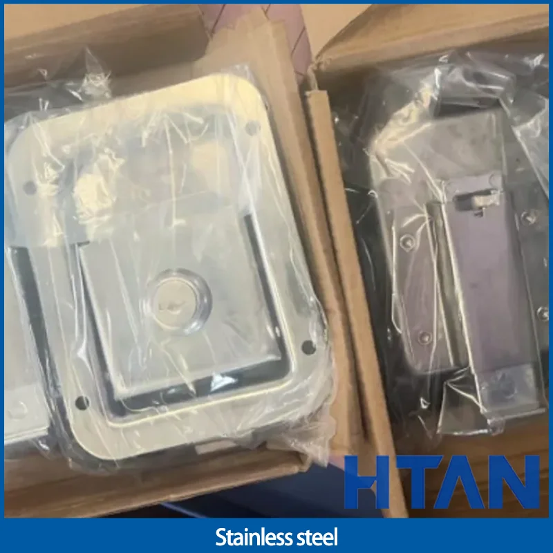 Stainless Steel Panel Lock Industrial Equipment Mechanical Switch Cabinet Distribution Box Flat Anti-Collision Lock