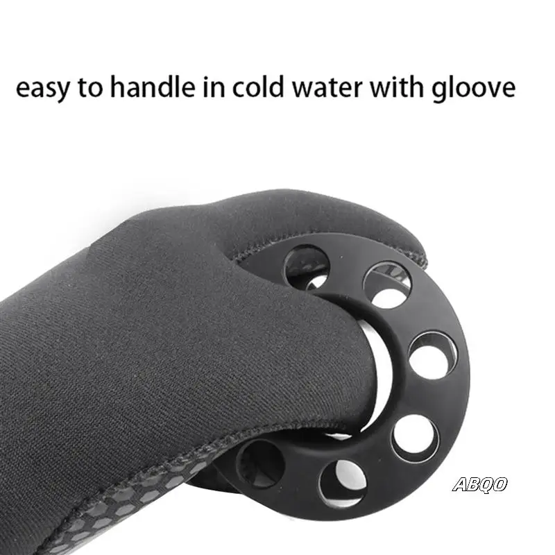 

2Pcs 30M Scuba Diving Spool Finger Reel With Stainless Steel Double Ended Hook SMB Equipment Cave Dive