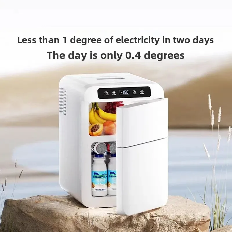 2025 New Dual Temperature Refrigerator, Separate Controls for Freezer/Fridge, Low Noise Apartment S1ize Dual Cooling Fridge