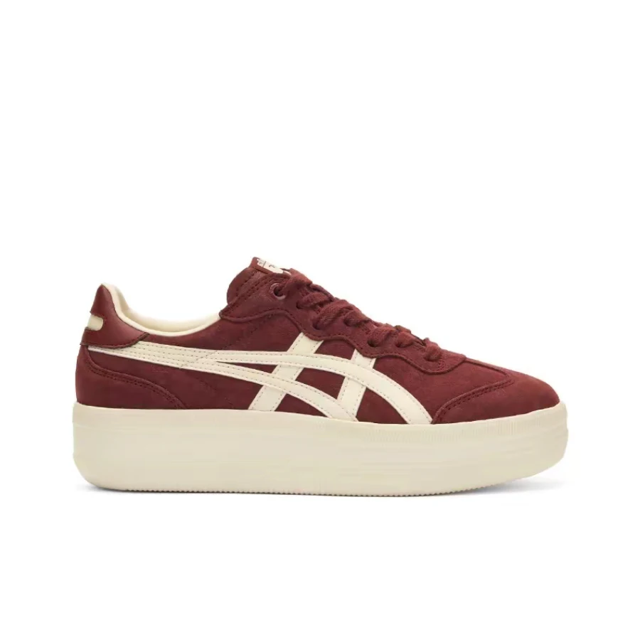 Onitsuka Tiger Tokuten Chunk Unisex Burgundy Low-Top Casual Sneakers –Versatile Durable High-Quality Everyday Style 1183C561-600