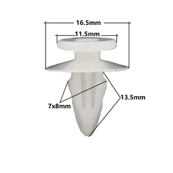 50Pcs Car Door Trim Panel Retainer Moulding Clips Auto Fastener for Toyota Mitsubishi Chery Push Rivets