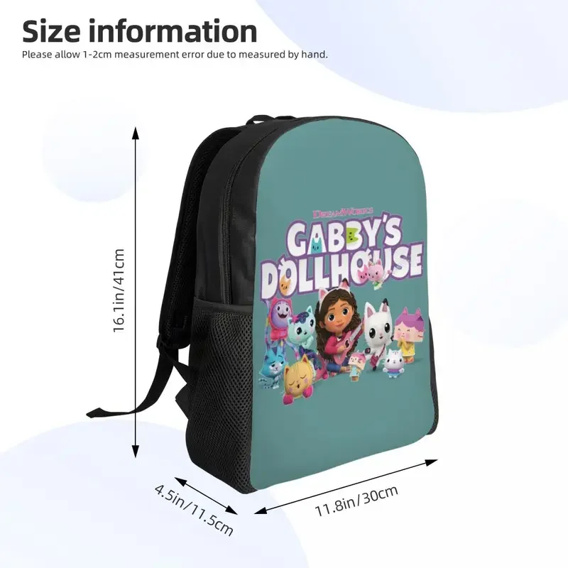 حقيبة ظهر للسفر من Gabby للرجال والنساء ، حقيبة كتب للكمبيوتر ، بيت الدمى ، Cakey و Catrat ، حقائب Daypack للطلاب الجامعيين