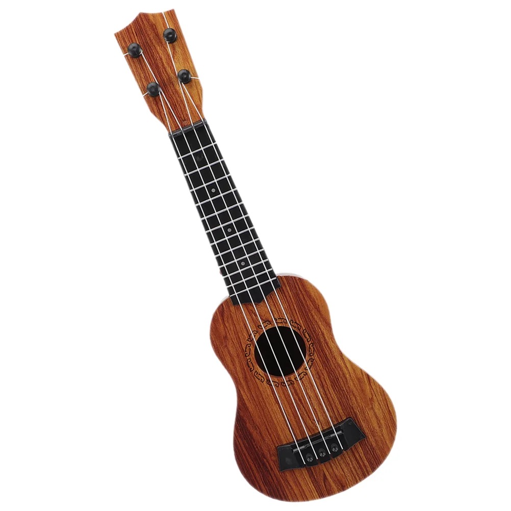 Mini Wooden Ukulele Toy Simulation Ukulele Toy Simulation Musical Instrument for Toddler Kids wooden guitar toy