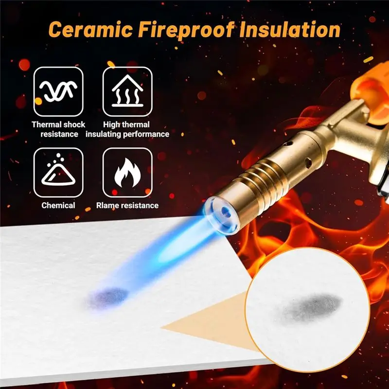 BAAG-15 Sheets Fiber Paper Insulation Gasket Paper Fireproof Microwave Kiln Paper For Furnace Fireplace DIY Materials
