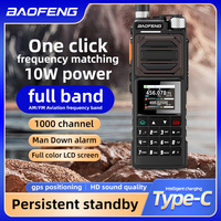 Baofeng UV-25 GPS   Air Band Walkie Talkie 16w Wireless Copy Frequency NOAA Type-C Charger AM Long Range Ham Two Way Radio