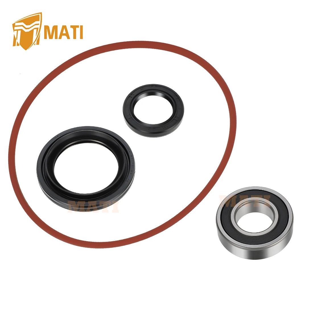 Rear Brake Dust Seal O-Ring Bearing Kit for Yamaha Grizzly 350 YFM350 2007-2014 Big Bear 250 400 2000-2009 Wolverine 350 06-09