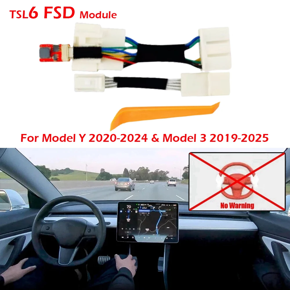 Upgraded TSL6 Autopilot Nag Elimination Chip Module For Tesla Model Y Model 3 Model 3 Highland TSL 6 Multifunction AP EAP FSD