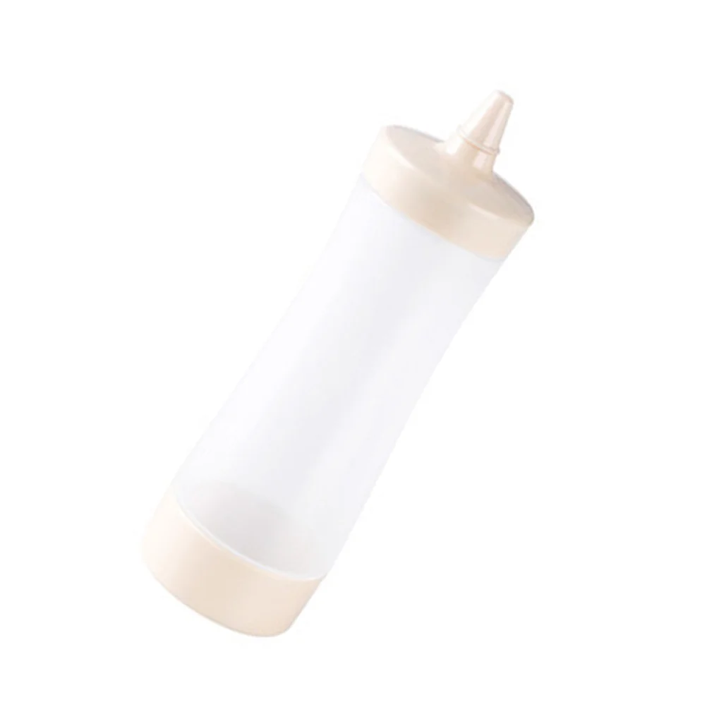 

Reusable 350ML Squeeze Bottle Condiment Dispenser Salad Dressing Container PP PE Food Safe Plastic Large Capacity Removable