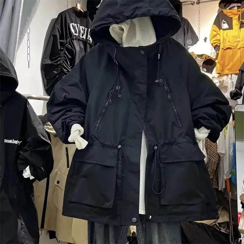 

Long-Sleeved Casual Short Trench Waist Party Design Jacket Chic Girls Short Comfortable Fashion Korean Vintage Tops For Women