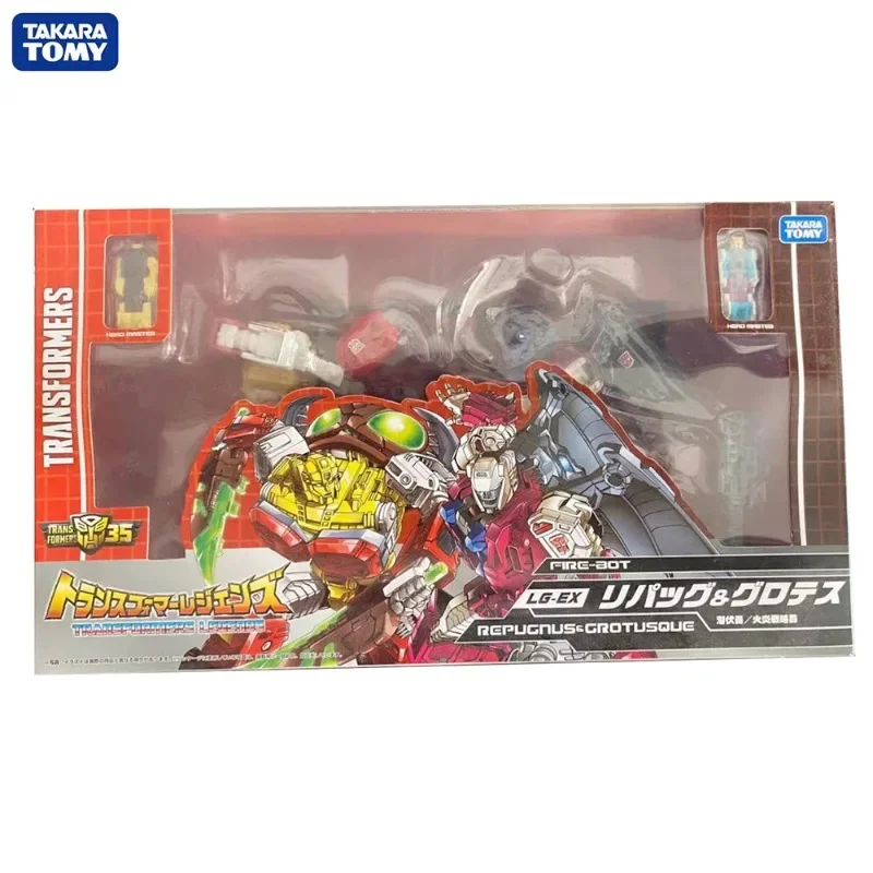 In Stock TAKARA TOMY Transformers LG-EX X UW-EX Repugnus & Grotusque 2-Pack Set Infrequent Anime Action Figure Nice Model Toys