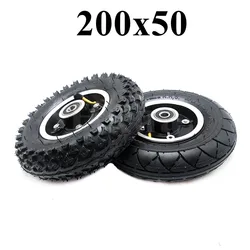 200x50 Inflatable Wheel 8 Inch Off-road Inner Outer Tire with Alloy Hub for Electric Scooter Accessories