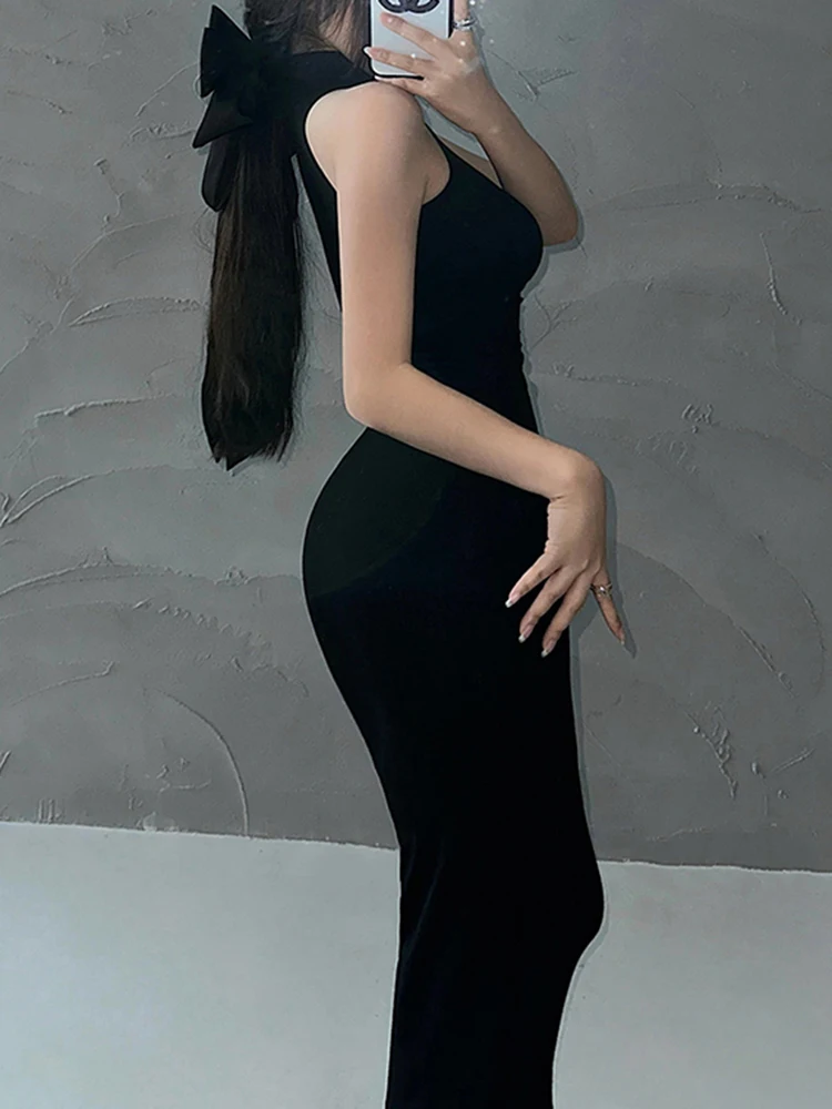 赤いスキニーセクシーなタートルネックミディドレス女性イブニングパーティーレディース弾性ヒップラップエレガントなボディコンドレス Y2k 服