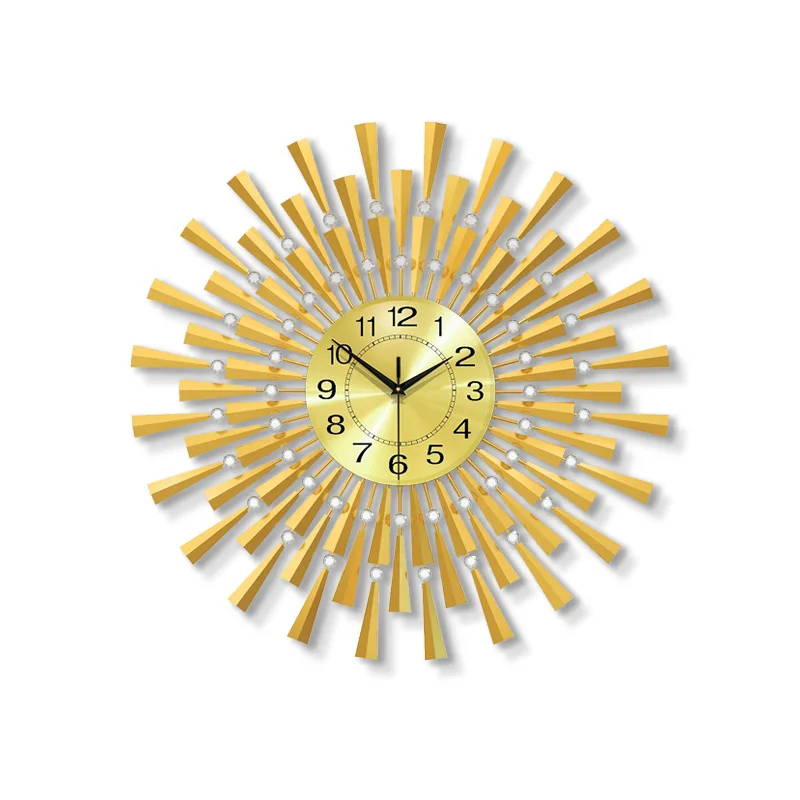Modern light luxury, high-end sense wall clock, living room fashion and simplicity, dining room wall-mounted clock decoration, h