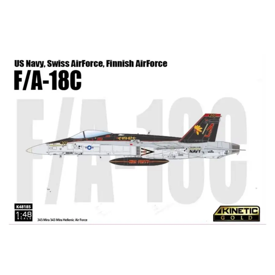キネティック-k48185-1-48-f-a-18c-米海軍、スイス空軍、フィンランド空軍モデルキット