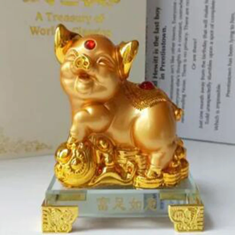 

Opening red gifts lucky money prosperous money pig cabbage pig set a small desk lovely creative decorations atrium therap