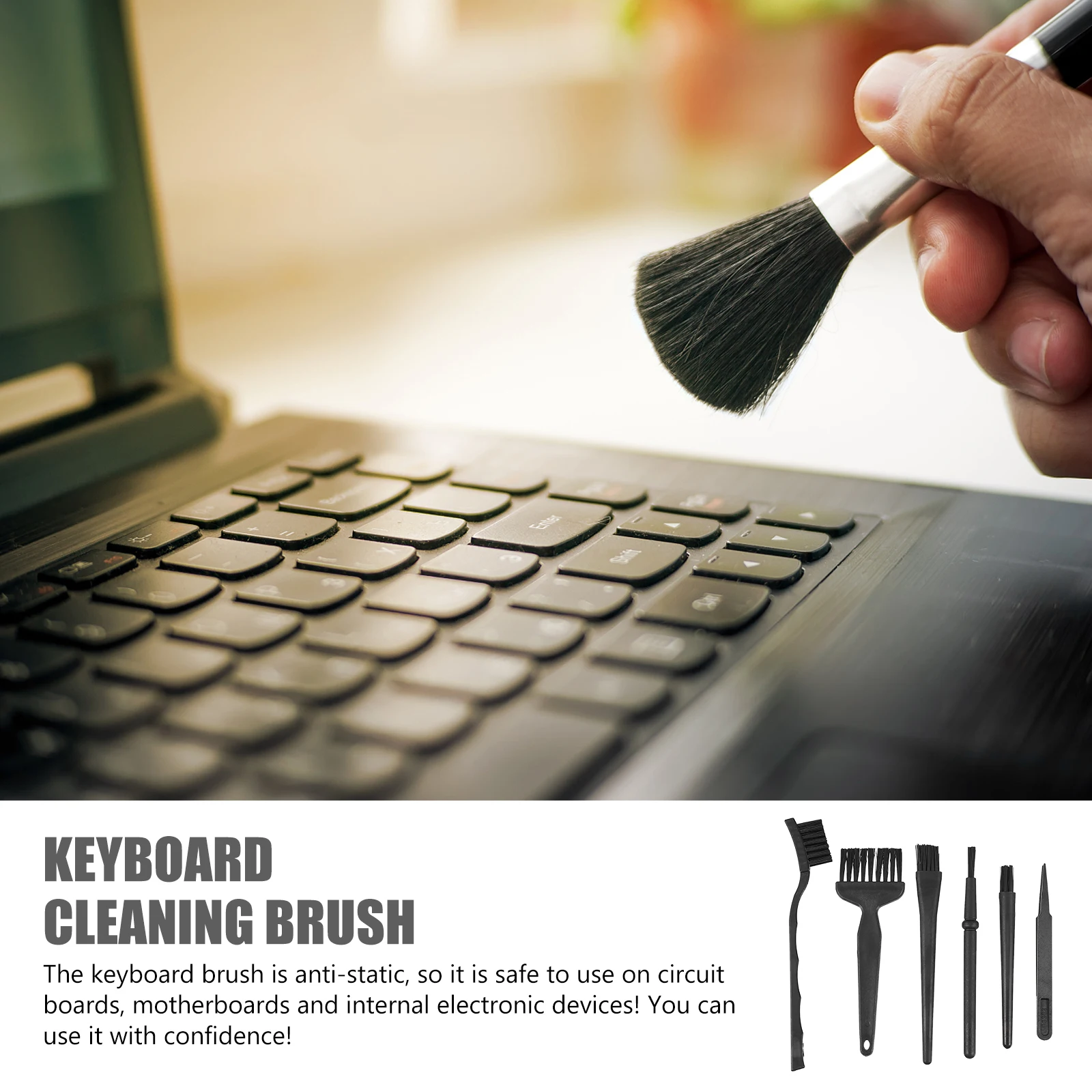 

6 PCS/Set Anti-static Brush Electric Cleaning Electronics Kit Keyboard Computer
