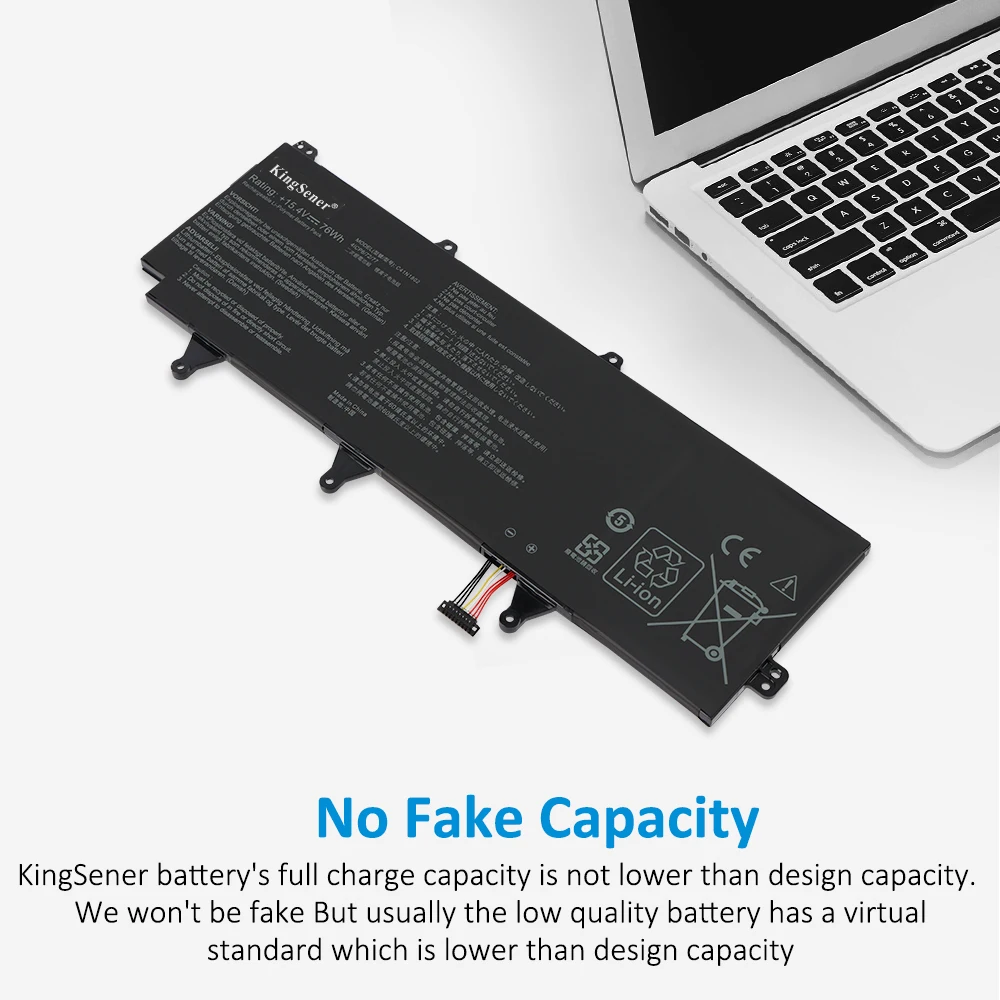 KingSener C41N1802 Laptop Battery For ASUS ROG Zephyrus S 3s Plus GX701 GX701GW GX701GX GX701G GX701GWR GX735GW GX735GX 76WH