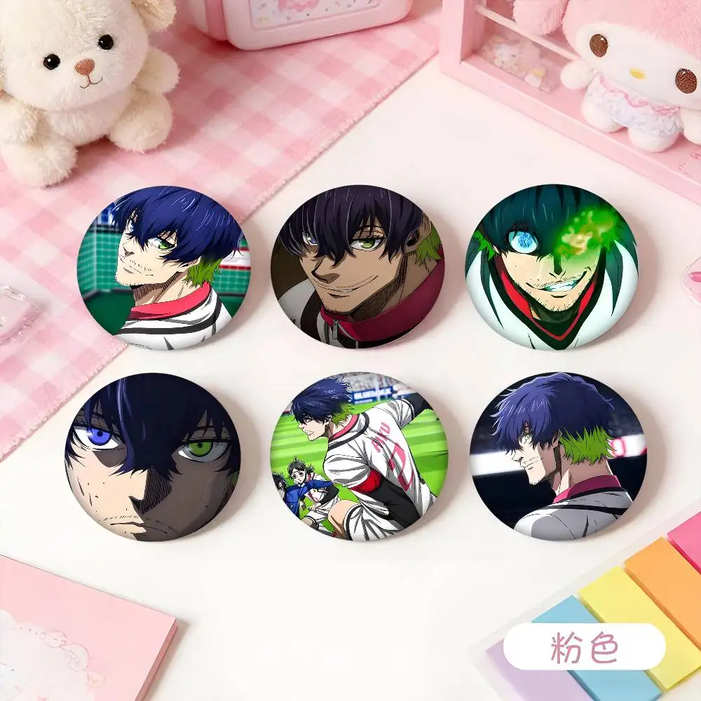 1pc Anime Oliver Aiku Cartoon Style Badge Brooches On Backpack Decoration Round Enamel Pins For Accessorys