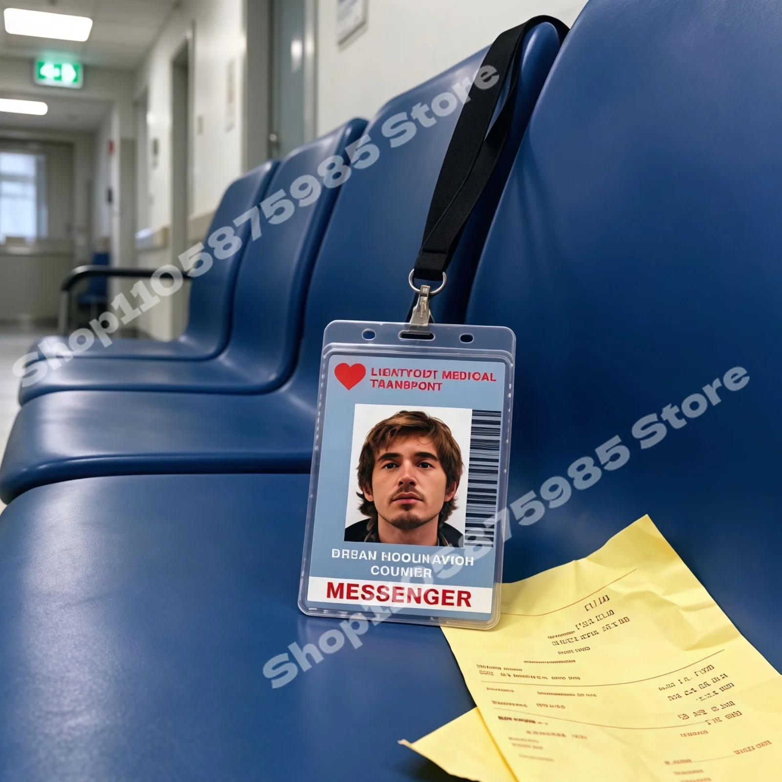 Resident Evil Bryan HoDukavich ID Card & Lightfoot Medical Transport Cosplay Badge Prop, Halloween Costume Dress Up Accessory