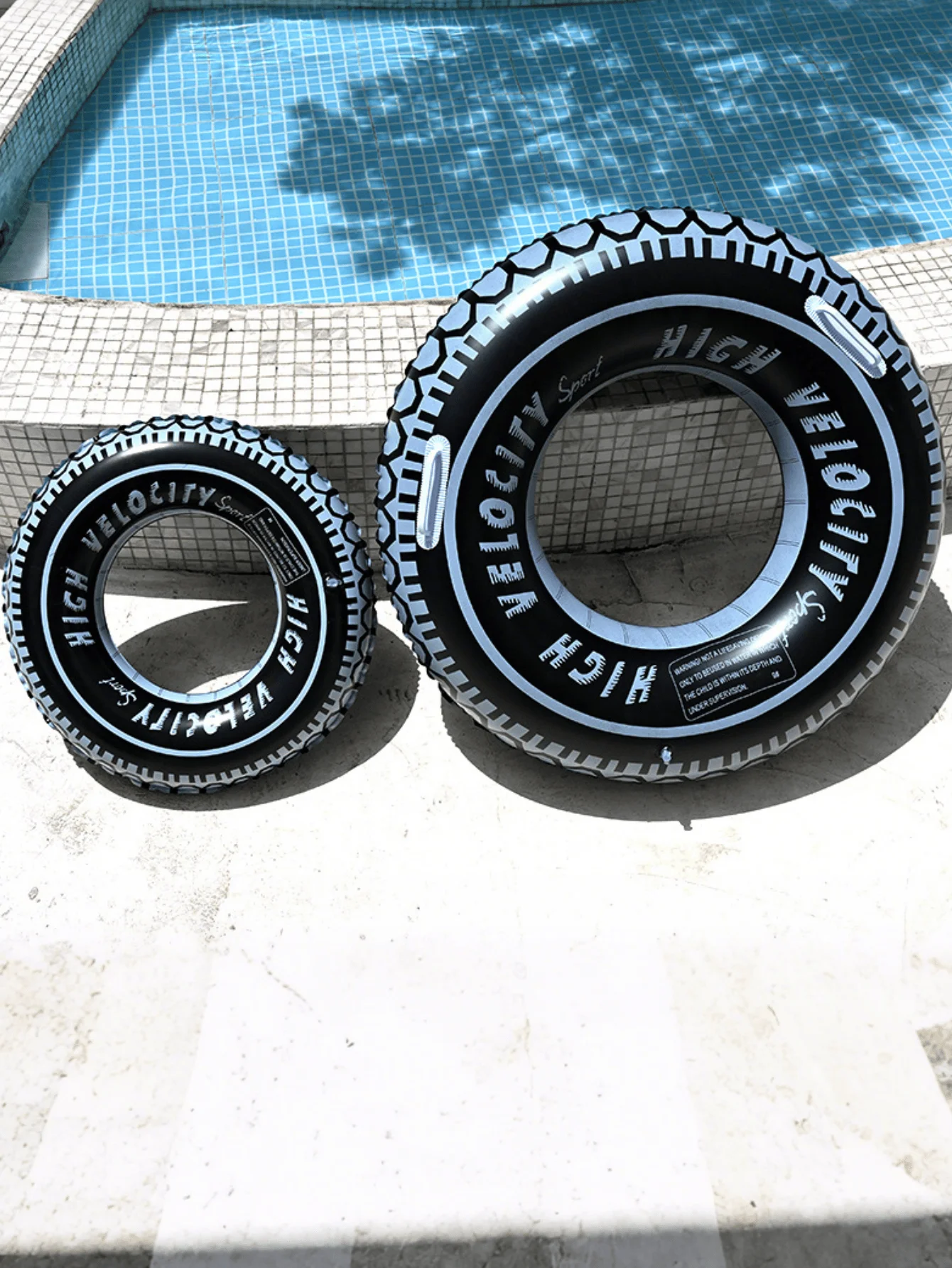 1 قطعة نفخ عجلة الإطارات طباعة PVC سلامة السباحة الدائري ، عالية الجودة PVC بركة تعويم ، جاذبية للغاية لالتقاط الصور #2