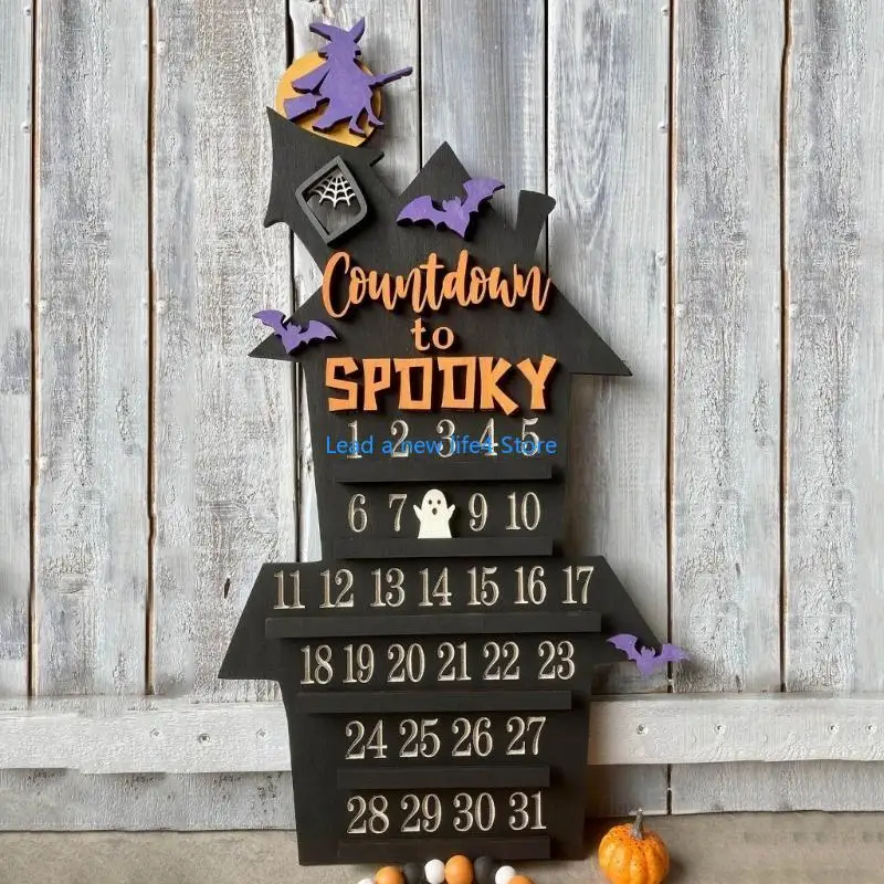 Y55E Countdown to Christmas Coffin Advent Calendar 25/31 Día Halloween Countdown