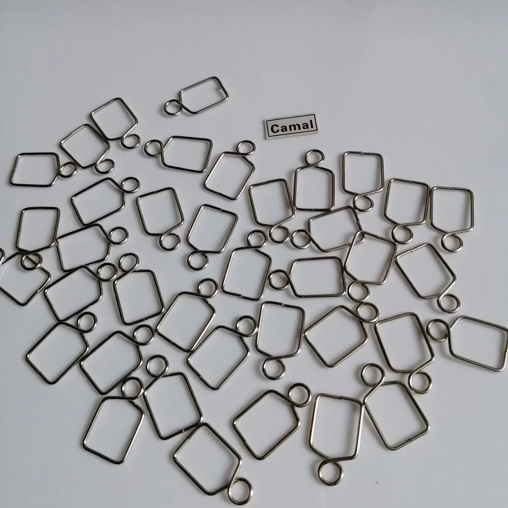 Camal 150Pcs 10mmx17mm Chrome Metal Connector Pins Hooks For DIY Crystal Prisms Ball Bead Chandelier Pendant Lamp Lighting Parts