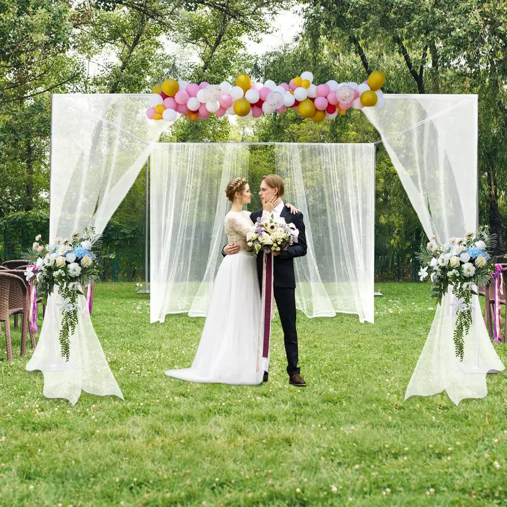 

Adjustable 4 Post Hardware Kit Backdrop Decor Outdoor Wedding Party Stand