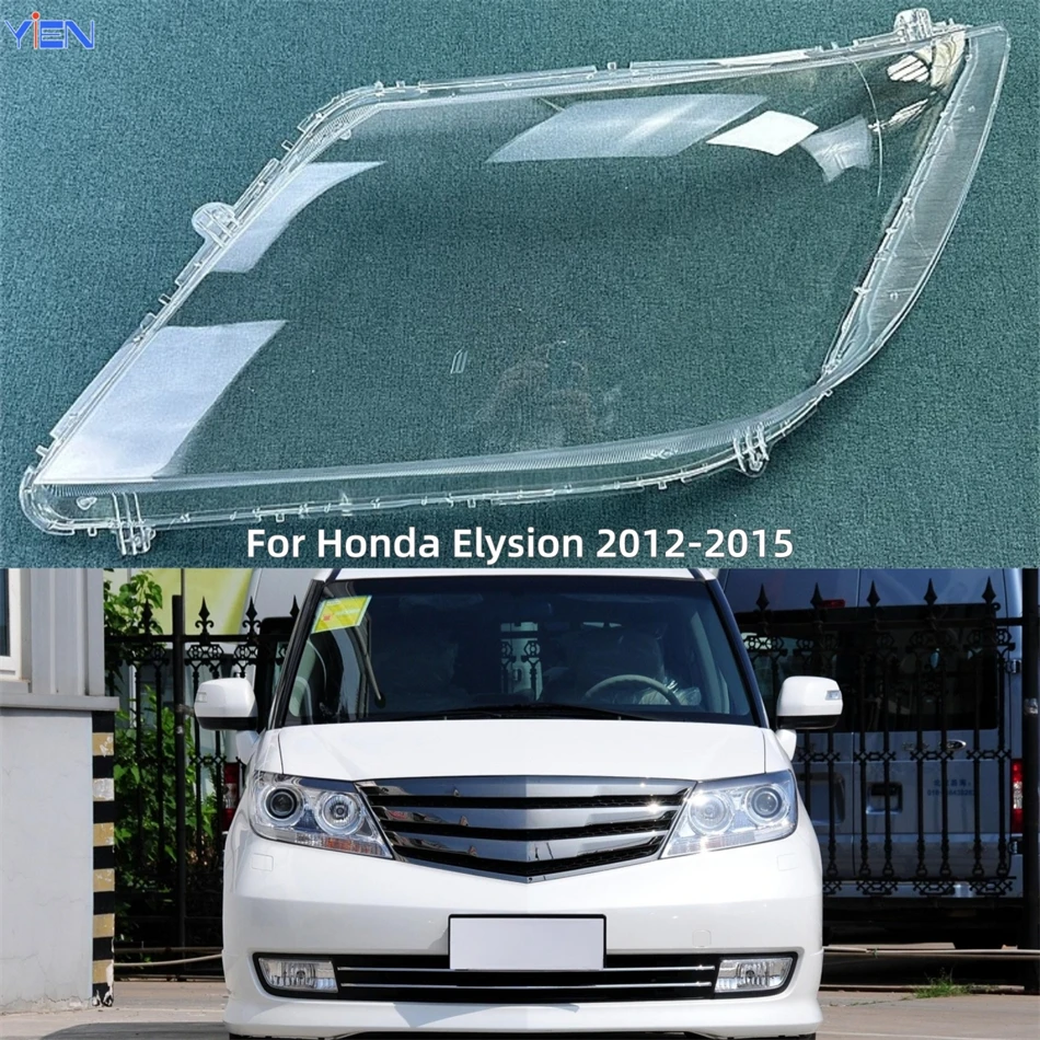 For Honda Elysion 2012 2013 2014 2015 Car Accessories For Cars Polycarbonate High Gloss Fully Transparent Headlights Lamp Lens