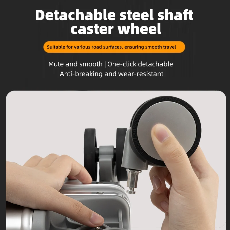 Walizka podróżna na kółkach ze stopu aluminium i magnezu 100% - bagaż na kółkach 20/24/26/28 cali - walizka kabinowa podręczna