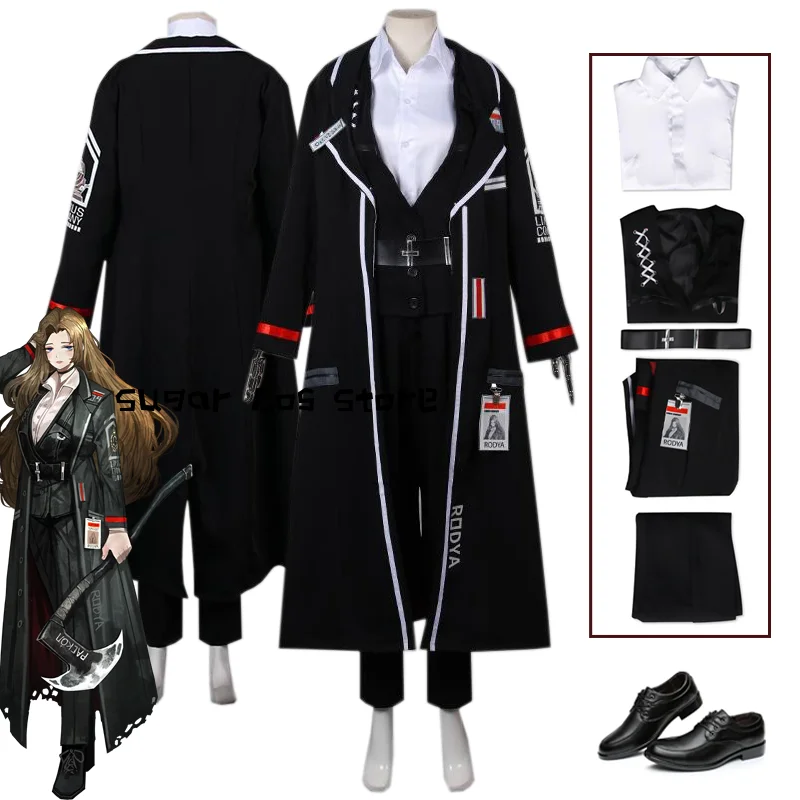 Games Limbus Company Rodion Cosplay Costume Uniform Cloak Anime Role Play Halloween Carnival Christmas Outfit Props Women Men