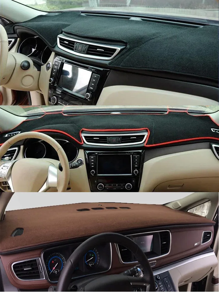Para Infiniti Q50L Q50 Q60 V37 Dashmat Dash mat tablero cubierta Panel de instrumentos protector solar adornos