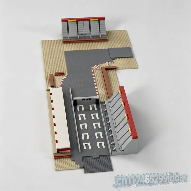 4609PCS Micro Scale Modular Race Track MOC Model Custom Puzzle Architecture DIY Creative Assembly Educational Toy Blocks Gifts