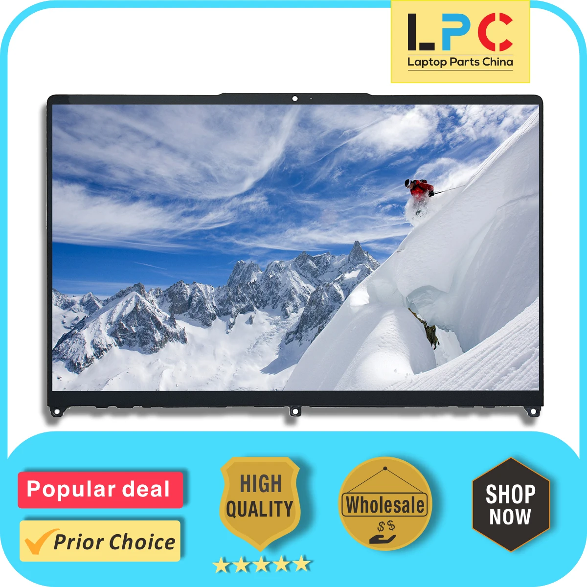 Conjunto de Tela Sensível ao Toque Digitador com Moldura Display Lcd Moldura Fhd Lenovo Ideapad Flex Série 14iau7 14 1920 × 1080