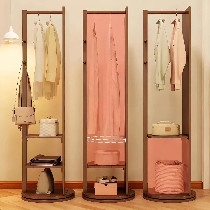 Mirror Accessory Clothes Rack Bedroom Rotating Apartments Clothes Rack Hanger Living Room Modern Estante Para Ropa Furniture
