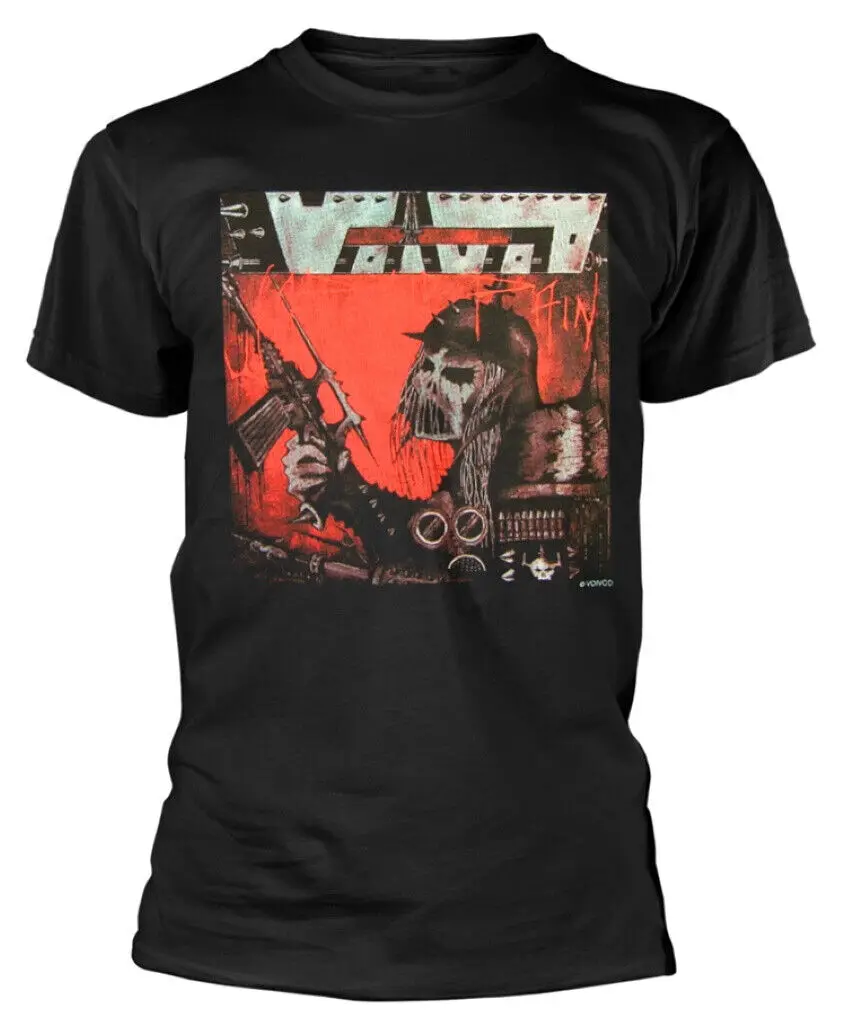 

Официальная черная футболка Voivod Warpain