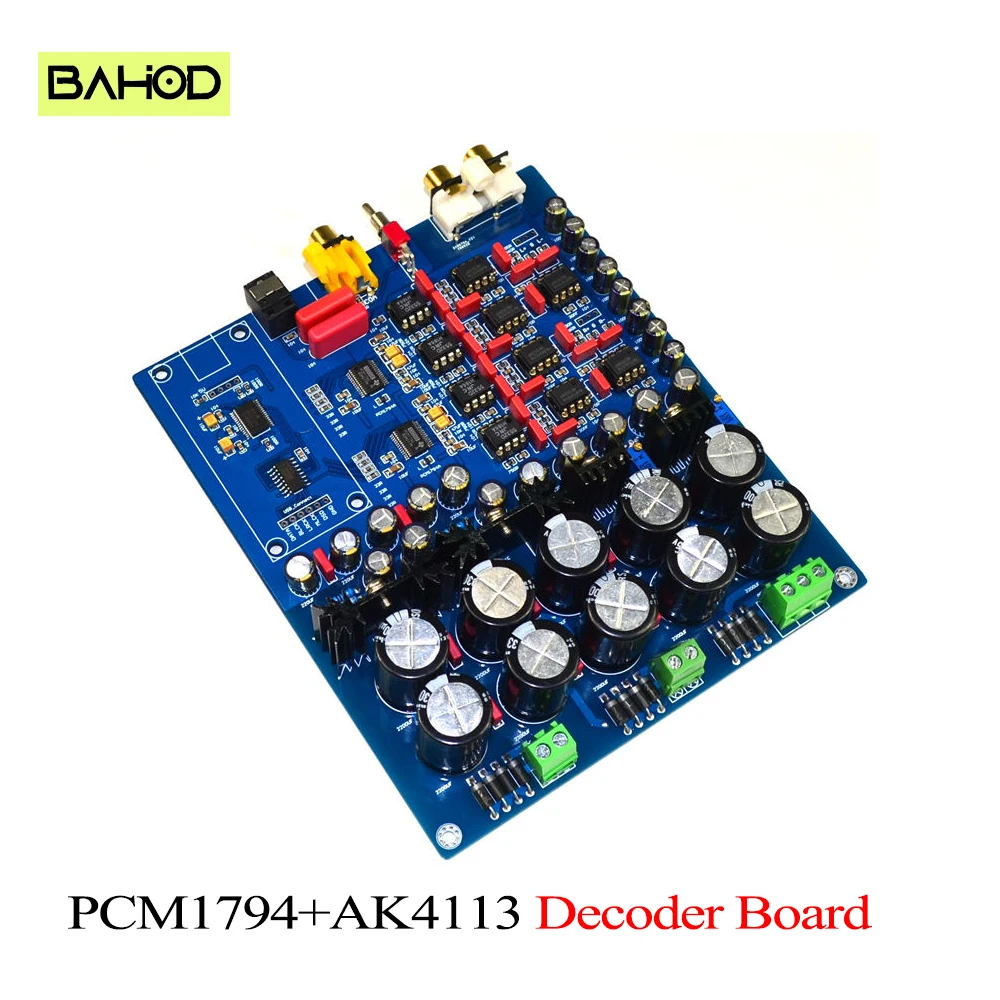 

BAHOD Dual-chip PCM1794+AK4113 Deluxe Decoder Board Support Fiber Optic/ Coaxial/ USB