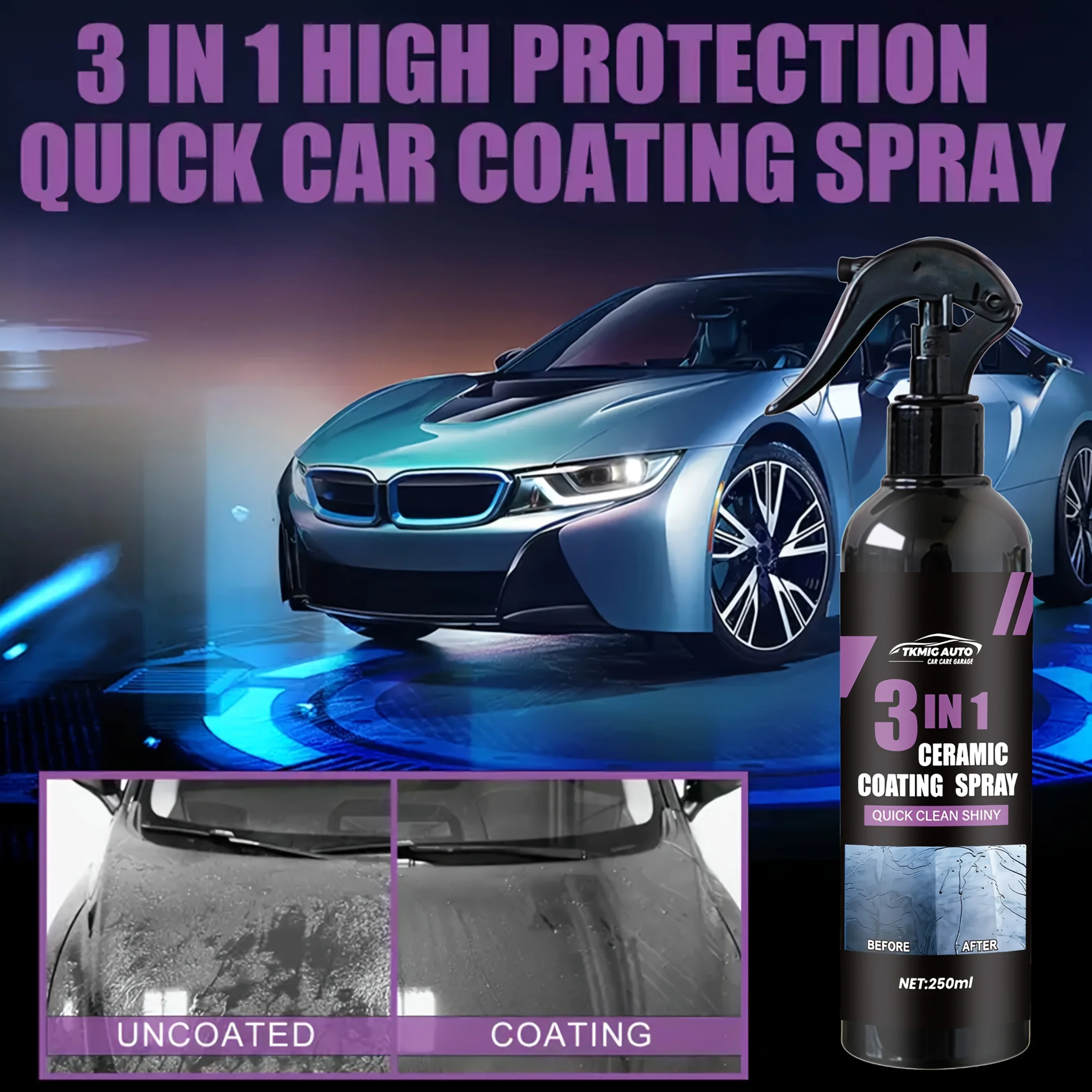 نانو طلاء السيراميك رذاذ تلميع السيارات السائل السيراميك معطف منتج العناية بالسيارات طلاء الزجاج يحمي طلاء السيارات