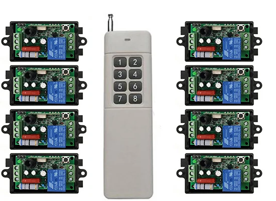 3000 メートル長距離 AC220V 1CH RF ワイヤレスリモコンリレースイッチライト/ランプ/窓/ガレージドアシャッター投影スクリーン