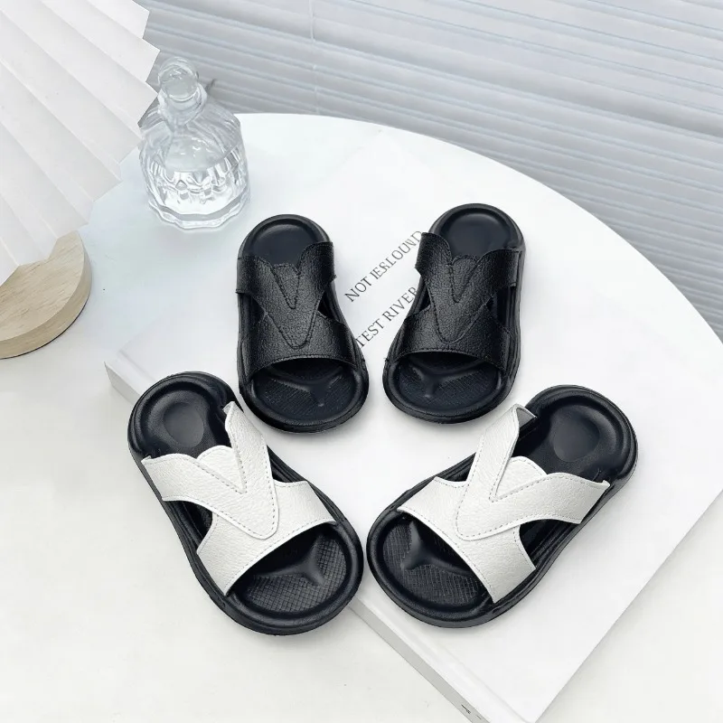 

Mumoresip Boys Girls Sandals Soft Sole Non-slip Girls Slippers Casual Trendy 2026 Summer New Kids Fashion Slippers Korean Style