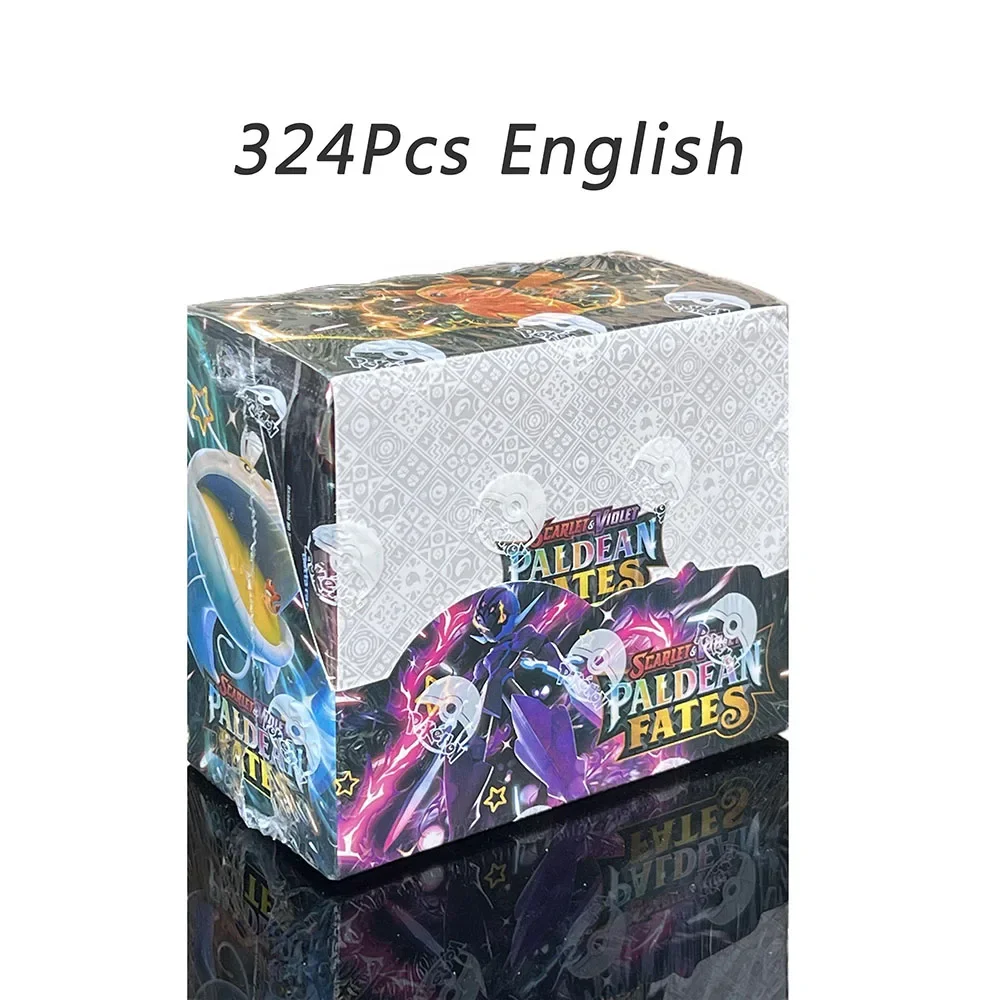 324/360PCS Pokemon Cards Deck Box Pikachu English Party Games Tabletop Matchmaking Card Set Pokemon Cards\' Album Kids Toys Gift