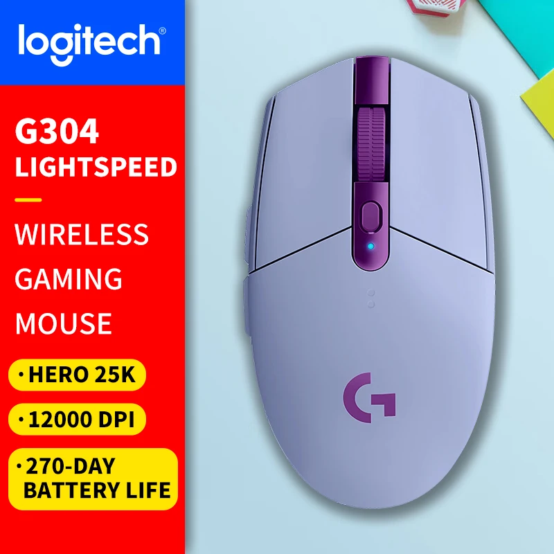 Беспроводная проводная игровая мышь серии Logitech (G) для ноутбука, механическая мышь для киберспорта G102\G203\G304\G305\G402 модель