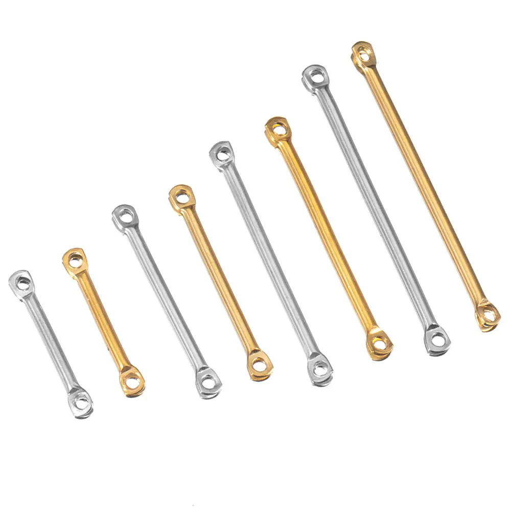 20 stücke Kein Verblassen 15-30mm Gold Farbe Edelstahl Draht Lange Bar Stick Stecker DIY Schmuck Ohrringe, der Entdeckungen